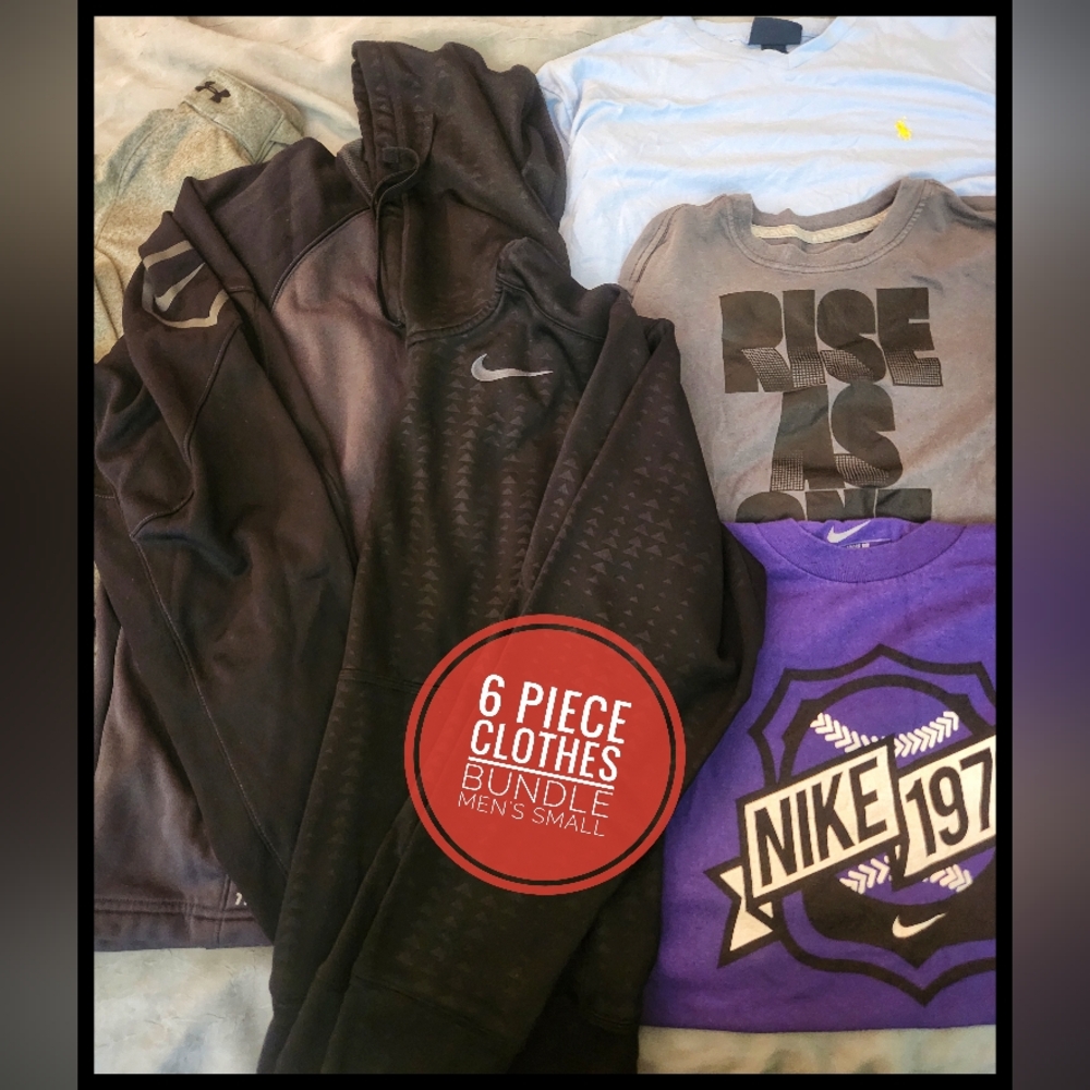 Nike Men's Short Sleeve Tees Bundle - Black, Gray, Purple